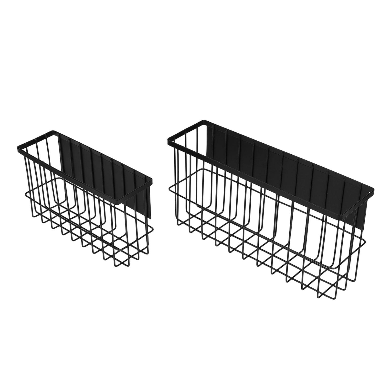 

Fridge Lint Bin Multifunctional Carbon Steel Space Saving Refrigerator Metal Shelf Rack for Kitchen Bedroom