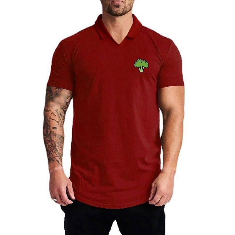 Do The Work  New Brand Summer Gym Sports Stretch Pure Cotton Mens Business Fashion Breathable Letter Printed Streetwear Polo Shirt