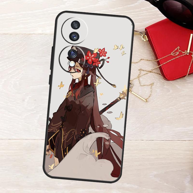 Hu Tao Genshin Impact Case For Honor X8a X9a X6a X7a X6 X7 X8 X9 X8b X9b Honor 90 Lite 70 50 Magic 5 6 Pro Cover