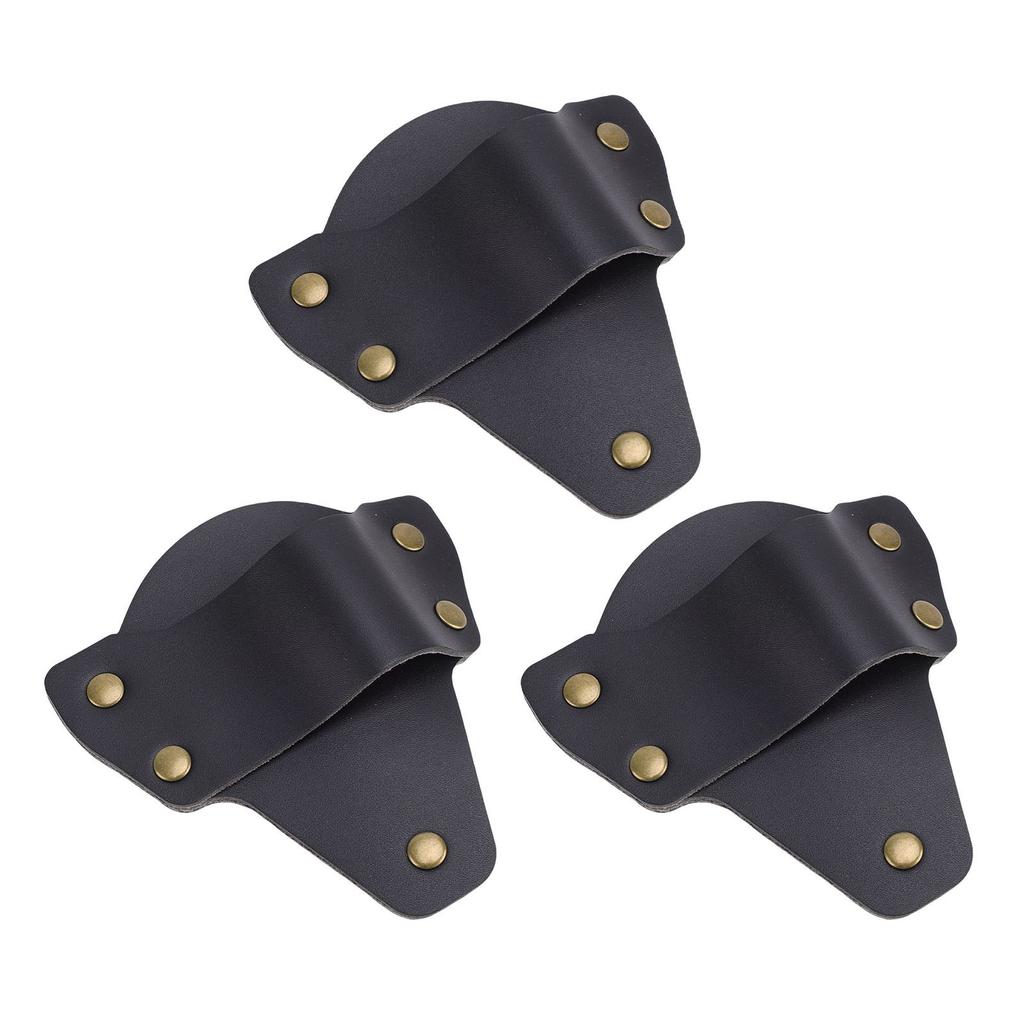 3 Pcs Flashlight Suitable for PolyTac 88850 Flashlight PU Leather Belt Holder