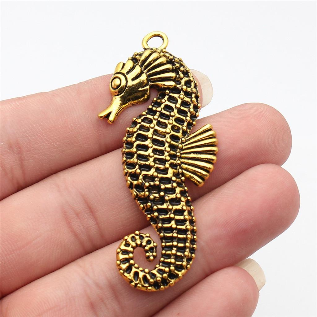 Octopus Seahorse Crab Shrimp Marine Life Charm Antique Bronze Zinc Alloy Jewelry Making Supplies Couple Style