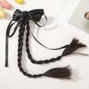 AWAYTR Satin Bowknot Wig Tassle Duckbill Hairpin Floral Hair Clips Valentine Headwear Girl Hair Accessories Festival Gift