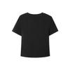 Skechers Solid Color Pullover Short Sleeve Breathable T-Shirt Women tops L126W042-0018