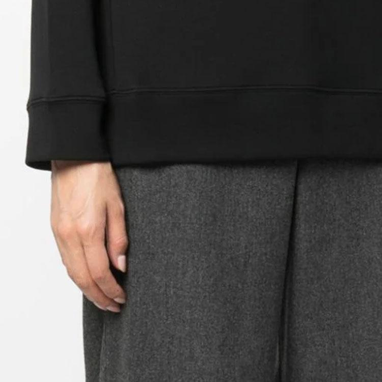 Emporio Armani Loose Fit Crew Neck Long Sleeve Sweatshirt Women tops Black 6R2M7J-2JXGZ-0999