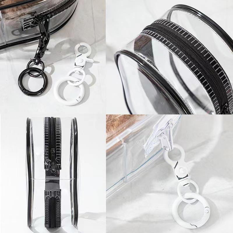 Pop Mart Transparent PVC Baby Stroller Bag - 3D Sun Design, 20cm Blind Box Display Storage Bag