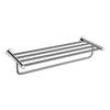 60 Series Model 304 Stainless Steel Wall-Mounted Towel Rack with Mirror Finish & Towel Ring