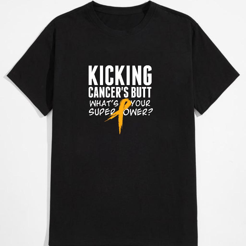 Kicking Cancer Butt T-Shirt Hergestellt in den USA Größen S5XL