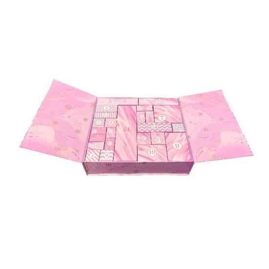 Vánoční prázdný adventní kalendář 2025 24 dní DIY plnitelné vánoční odpočítávací dárkové krabičky pro balení dárků vánoční dekorace