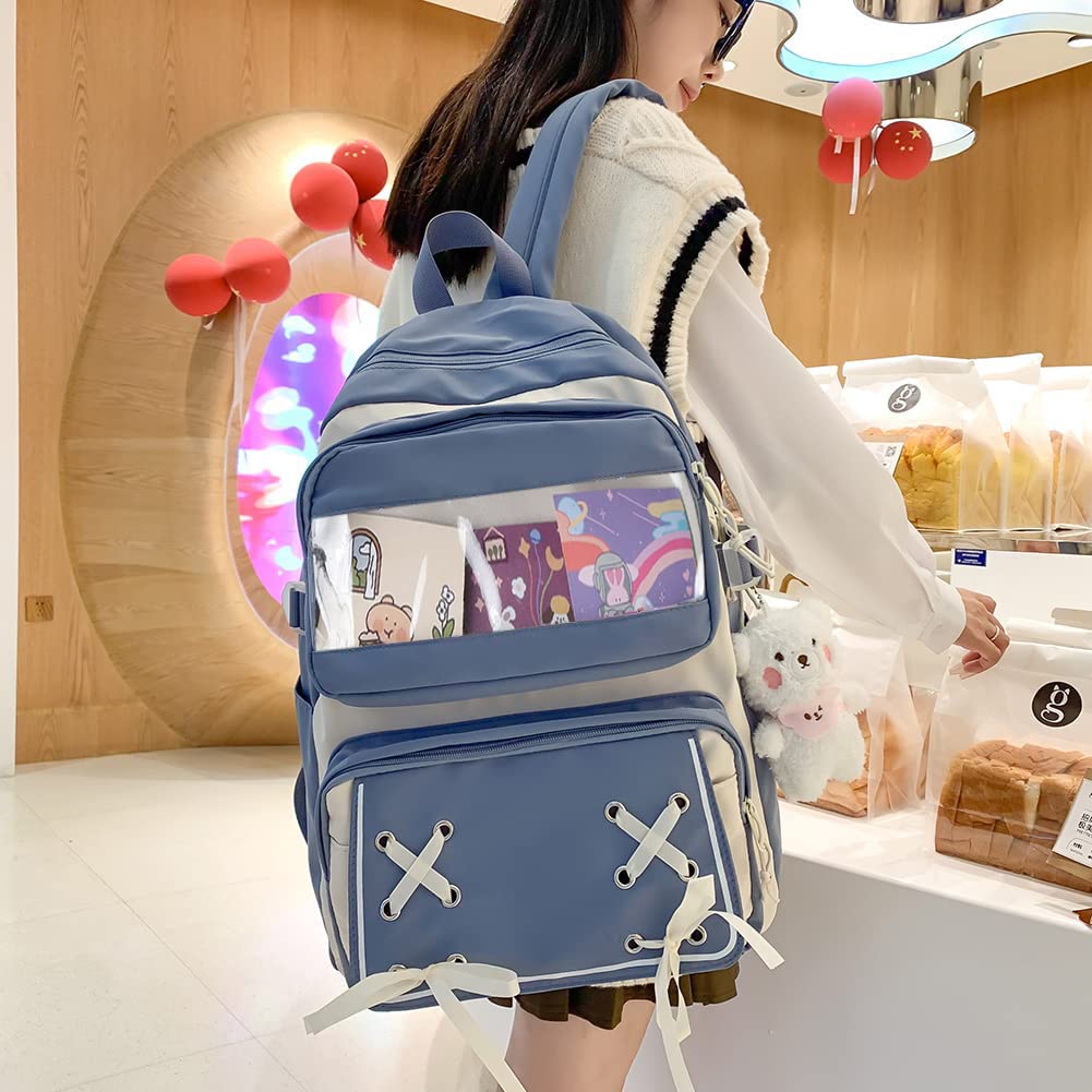 Large Korean PVC Town Commuting To Elementary School High School Black [ZESU] Women's Rucksack, Capacity, Rucksack, Bag, Backpack, Women's, School,
