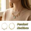 Golden Neck Chain Stainless Steel Charm Chain New Fashion Pendant Necklace  Birthday Gift