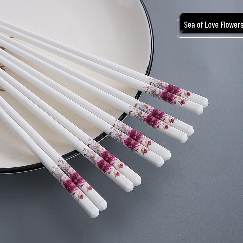 Eleganckie chińskie ceramiczne pałeczki do jedzenia z główką