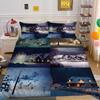 Christmas Printed Bedspreads Twin Size Microfiber Bedding Cover Teens Luxury Design Fashion Duvet Cover Set