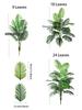 60-120cm Große Künstliche Palme Tropische Falsche Pflanzen Grüne Plastik-Palmblätter Großer Monstera Baumzweig für Heim-Gartendekor