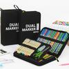 Drawing Pencil Case Large Capacity Pencil Case 60/72/100/120 Slots Coloring Pencil Holder Case Art Marker Carrying Case