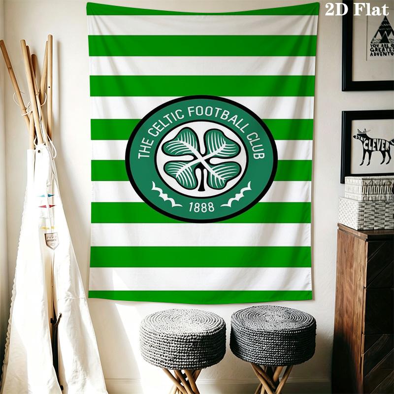 Celtic F.C Muster Heimdeko Wandteppich, Wandbehang, Dekorative Wohnmobil Wandtuch.NGT0928558
