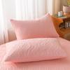 1 Pc Waterproof Quilted Pillowcase Solid Color Pillow Cover Case 48x74cm Pillowcover