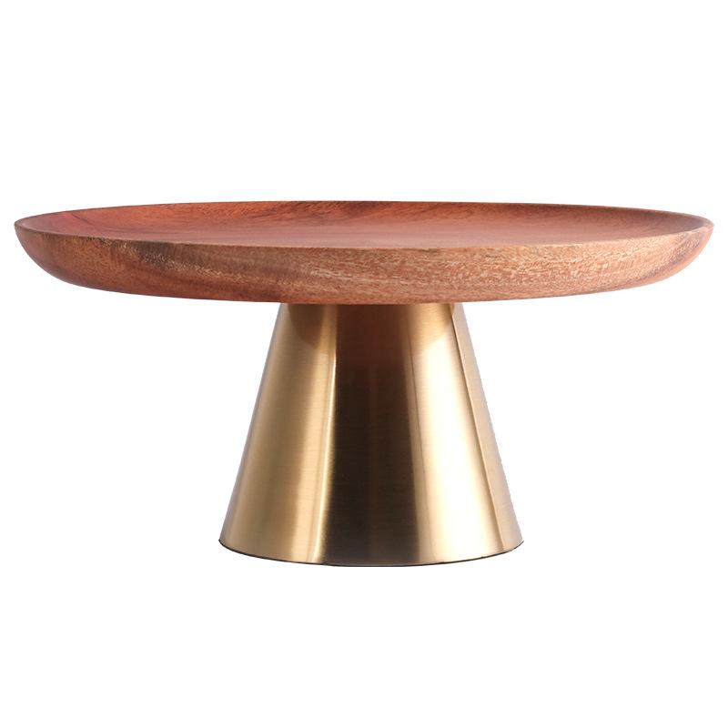 

Легкая роскошь, новые украшения в китайском стиле, простые, из цельного дерева, высокие, подносы для фруктов, подносы для закусок, чай, выпечка, сухофрукты, тарелка для закусок, ювелирные изделия