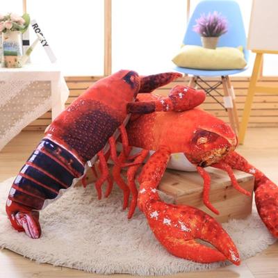 Lifelike Lobster Plush Toy Doll Stuffed Sea Animal Lobster Pillow Soft Toys Christmas Gift