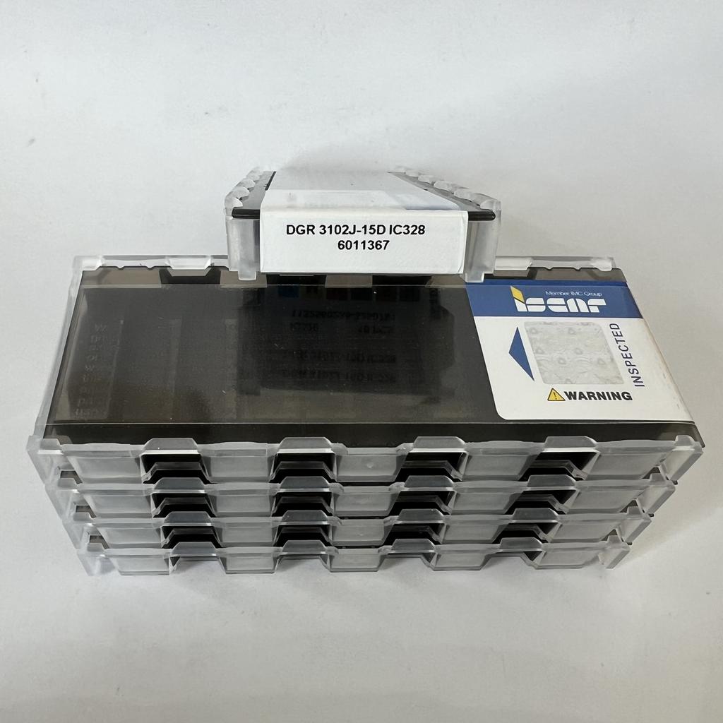 ISCAR / DGR3102J-15D IC328  / Industrial indexable Carbide Inserts 10 Pcs