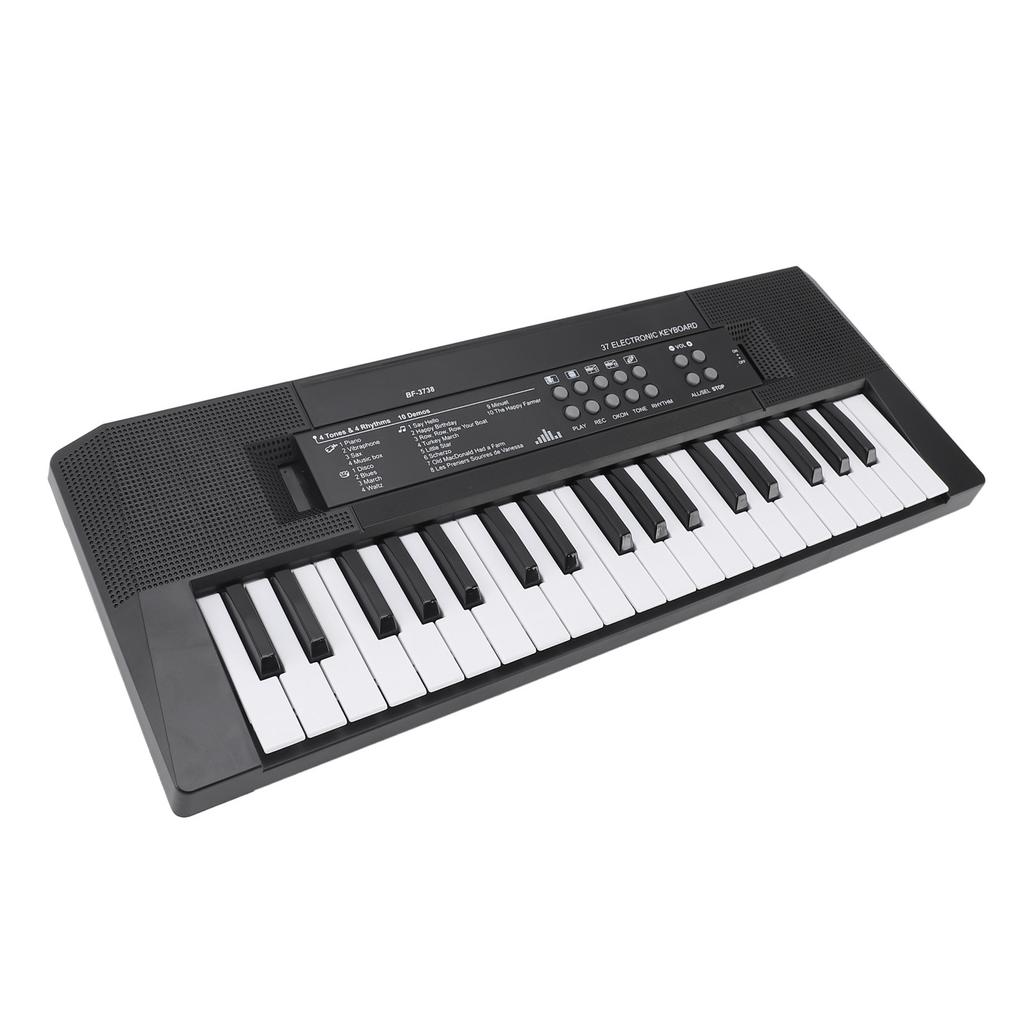 Kids Piano Keyboard 37 Keys Portable Electronic Keyboard Early Educational Music Learning Toy with Microphone for 3 To