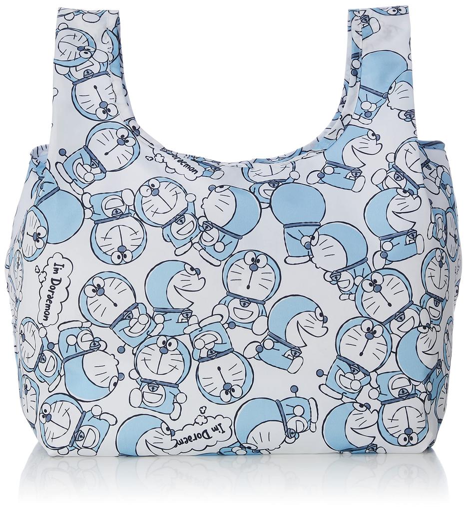 Marushin Mini Eco Colors H33 x W25 x D20cm 8 x Made with Recycled Product 2905003500 Bag, Doraemon, Blue, (Folded 10cm), Polyester, Number