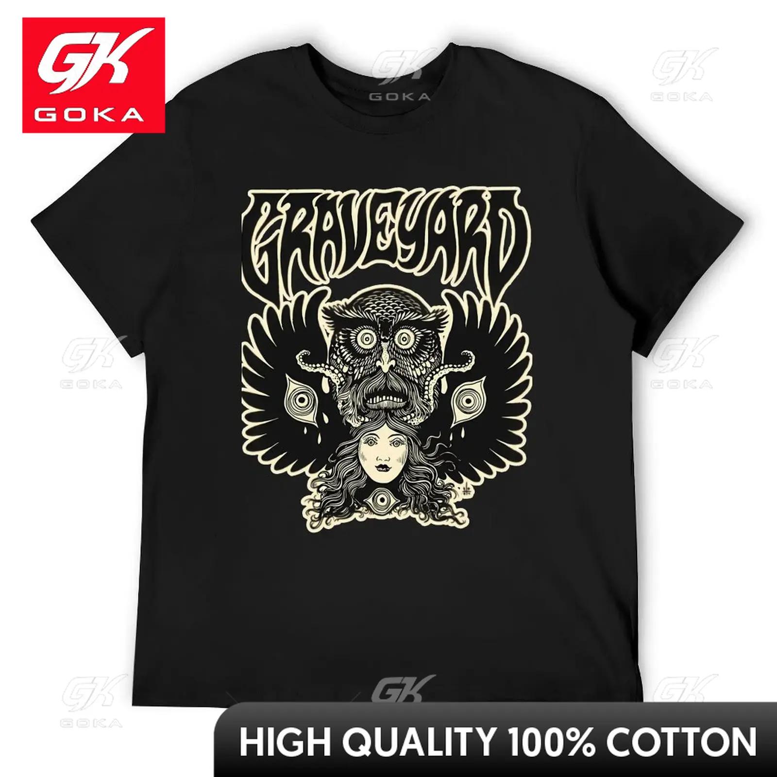 

Best Graveyard Band Art TShirt Street Wear Unisex Clothes Unisexs White T Shirts Cute Funny Vintage Graphic T Shirts 4XL