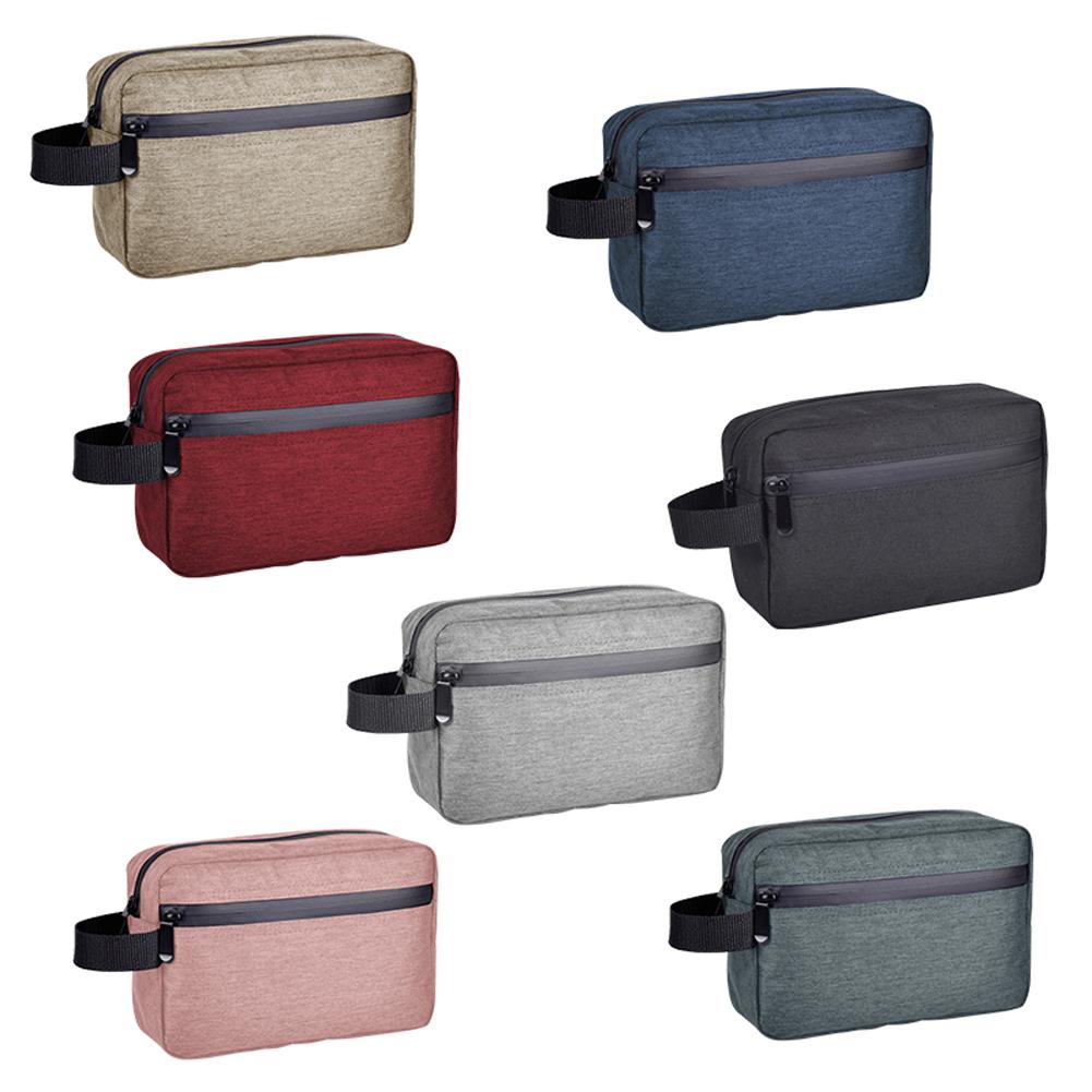 Oxford Waterproof Travel Portable Cosmetic Bag for Men Women Wash Kit Cosmetics Bag Handle Makeup Bag for Toiletries Accessories