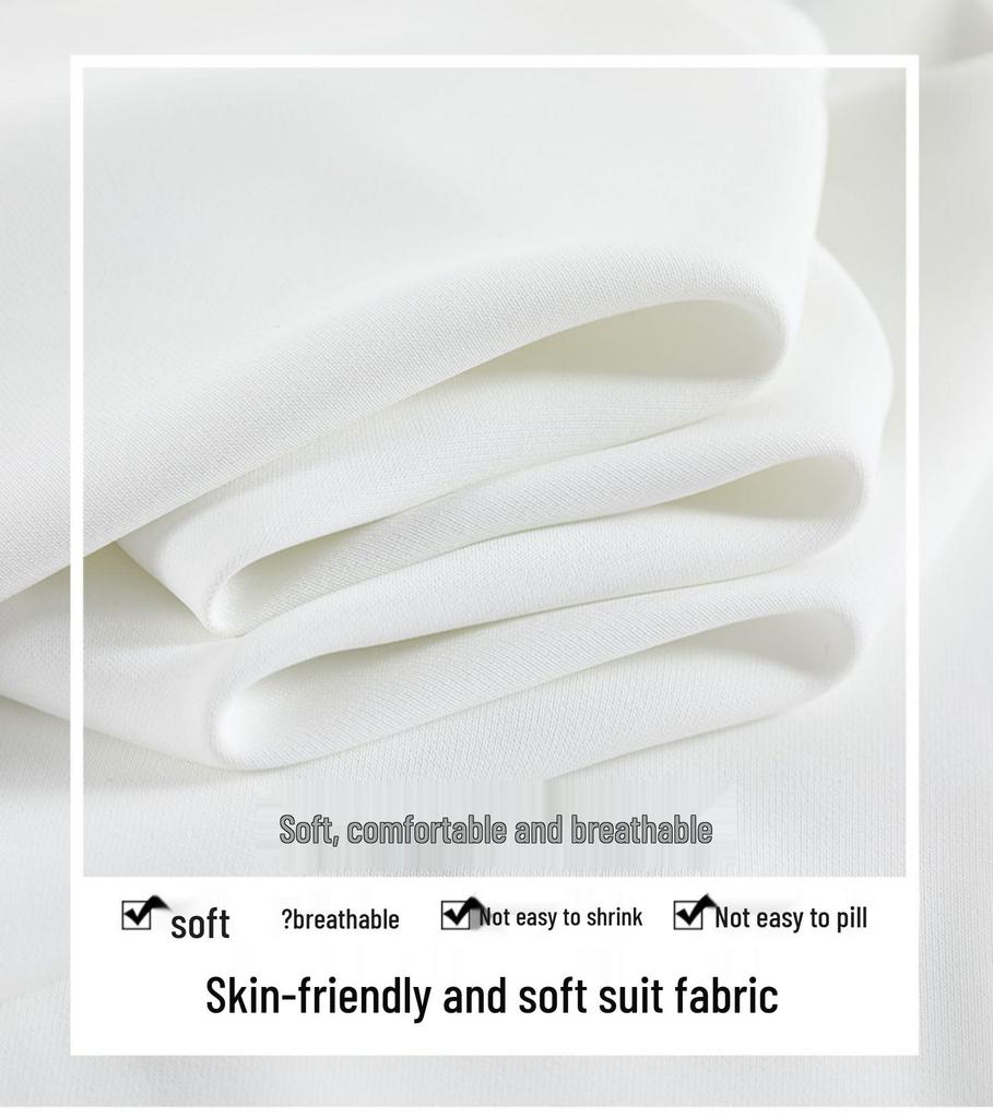 2025 Spring Plus Size High Waist Flared Petite Suit Pants - Slimming Drapey Casual Women's Slit Trousers