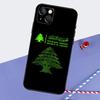 Lebanon Flag Phone Case For iPhone 16 Pro Max 11 12 13 14 15 Pro Max Mini XR 16 15 Plus 16e Cover Shell