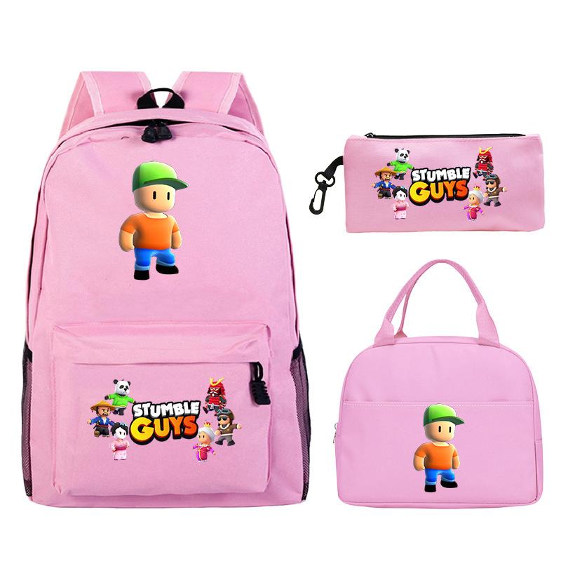 Game Merchandise Printed Children's Schoolbag Set Casual Backpack Three-piece Set