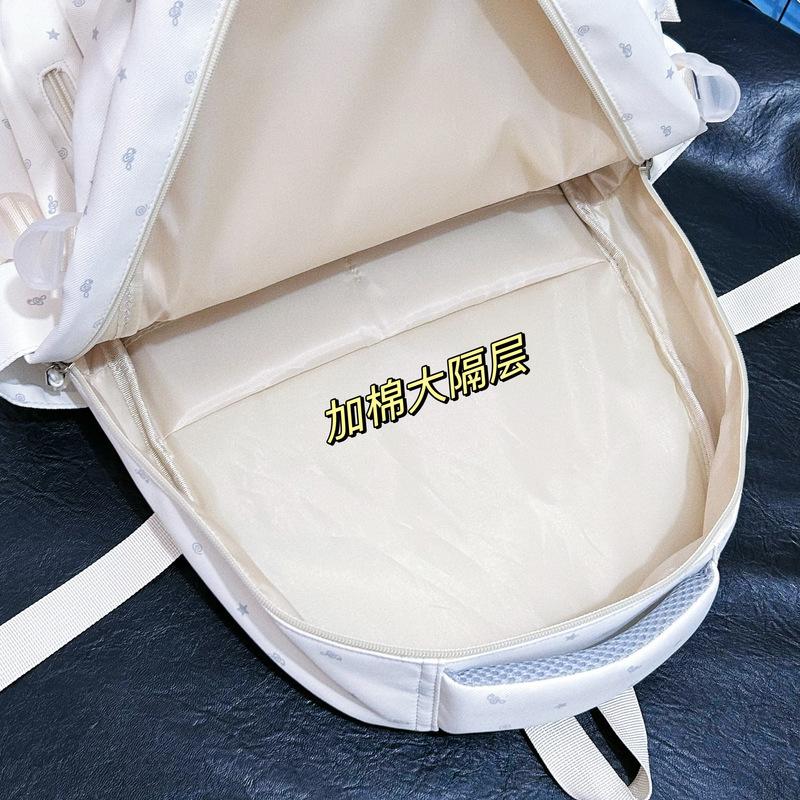 Schoolbag, Japanese INS new high-look, fresh, and personalized backpack, lightweight backpack for middle and high school students, large-capacity