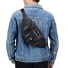 A Multi-functional Men's Waist Bag with A High-end Feel, Large-capacity Genuine Leather Motorcycle Chest Bag