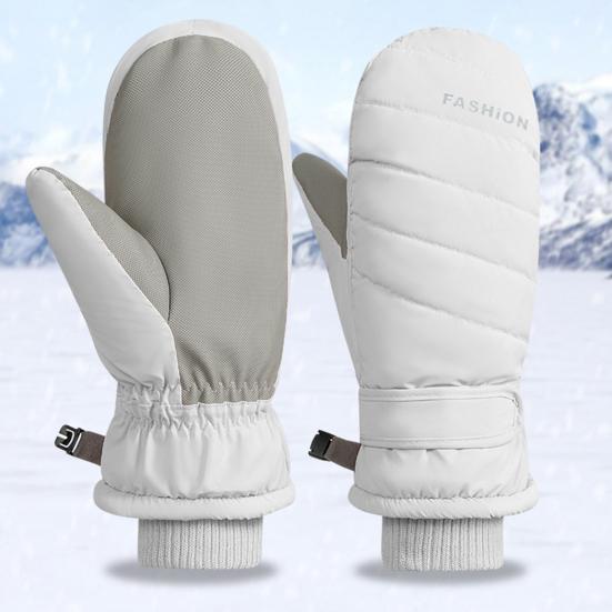 Guanti da sci invernali da uomo, donna, giovani, guanti termici antiscivolo, antivento, invernali