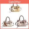 Pu Womens Tote Bag With Top Stitching Casual Crossbody For Daily Use