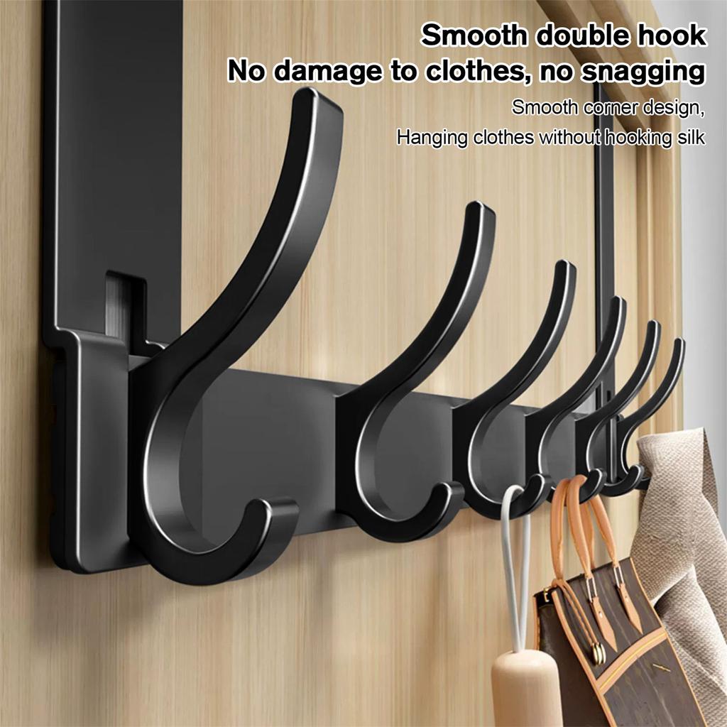 Premium Over The Door Hook Adjustable Metal Aluminum Wall Hook for Kitchen Cabinets Wardrobes