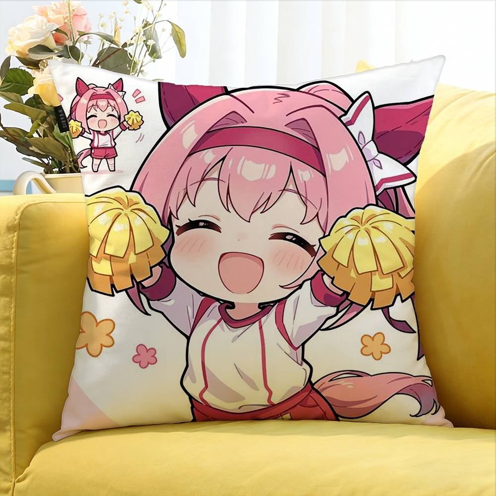 Haru U-Urara U-Umamusume Various Sizes Square Pillow Case For Car Home Bedchamber Decor