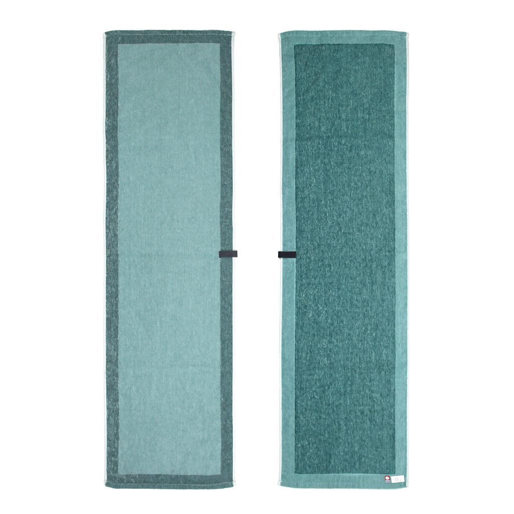 Iori Imabari Towel Bath Towel rim Organic Cotton Sauna Bath Quick Drying (Rim) (Green)
