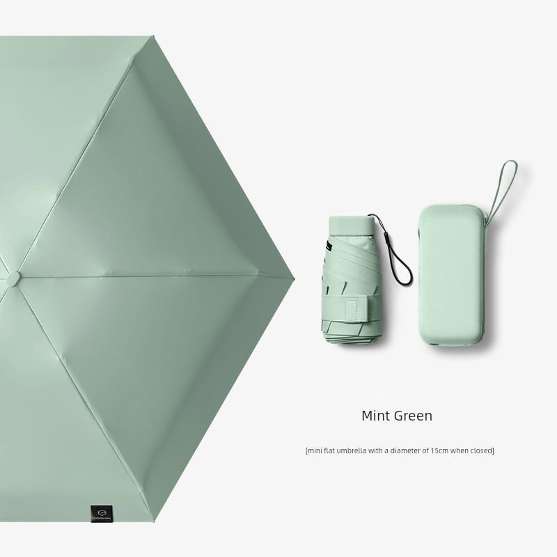 Capsule Sun Umbrella, Sun Protection, Uv Protection, Dual-Use for Sun and Rain, Mini 40% off Fold, Ultra-Light, Compact, Portable m