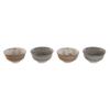 Set of Porcelain Bowls - Home ESPRIT - Brown Beige - Shabby Chic Flowers - 11.5 X 11.5 X 6 Cm - Multicoloured
