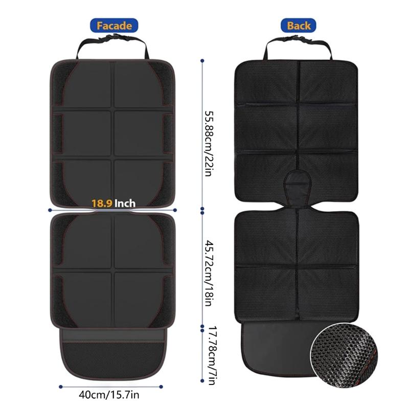 Protecții pentru scaunul de mașină pentru scaunul de siguranță pentru copii, protecții de covoraș pentru murdărie și zgârieturi pe scaunul de mașină, protecție pentru husa scaunului