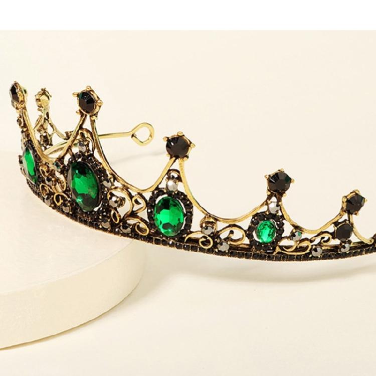 Elegant Rhinestones Crowns Hair Accessory Theater Costume Props Lightweight Metal Bridal Party Headpiece