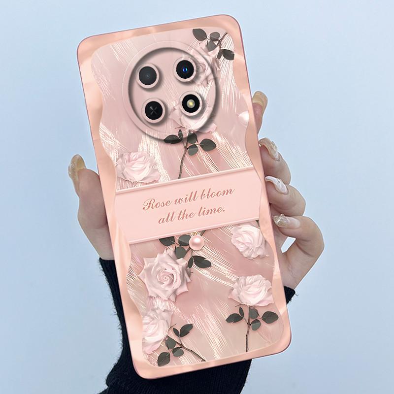 Case For Huawei Nova 14i Phone Case Coque Simplicity Oil Painting Flowers Silicone Soft Back Cover For Huawei Nova14i 14 I Funda