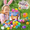 60-Piece Prefilled Easter Eggs with with Toys - Ready-to-Use Easter Egg Hunt Kit for Kids, Boys & Girls - Non-Candy Party Favors