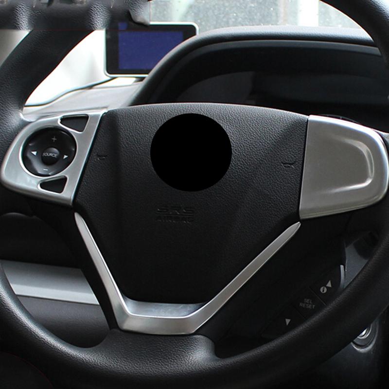 Steering Wheel Button Panel Cover Trim Stickers For Honda CR-V CRV 2012 2013 2014 2015 2016 ABS Car Styling