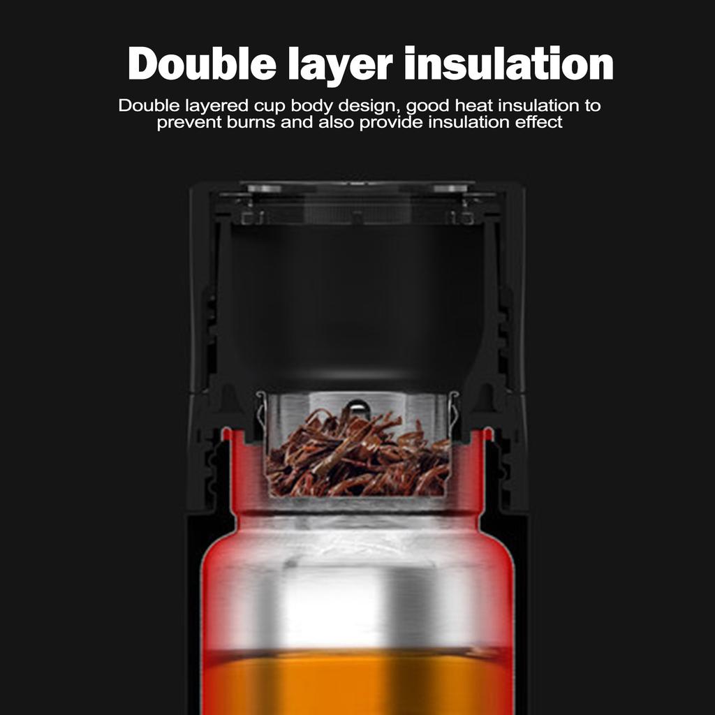 316 Stainless Steel Tea-Infuser Insulated Tumbler Business Gift Water Bottle, Creative Couples Gift For Men And Women, Father'S Day Thermal Mug