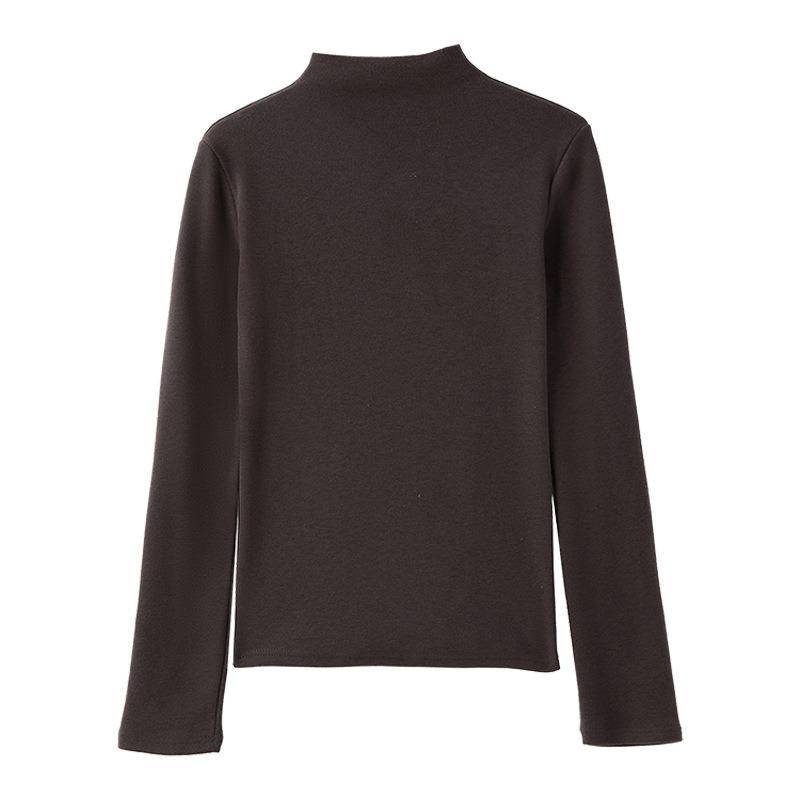 Women S Slim Fit Long Sleeve Turtleneck Base Top Versatile Casual Outerwear