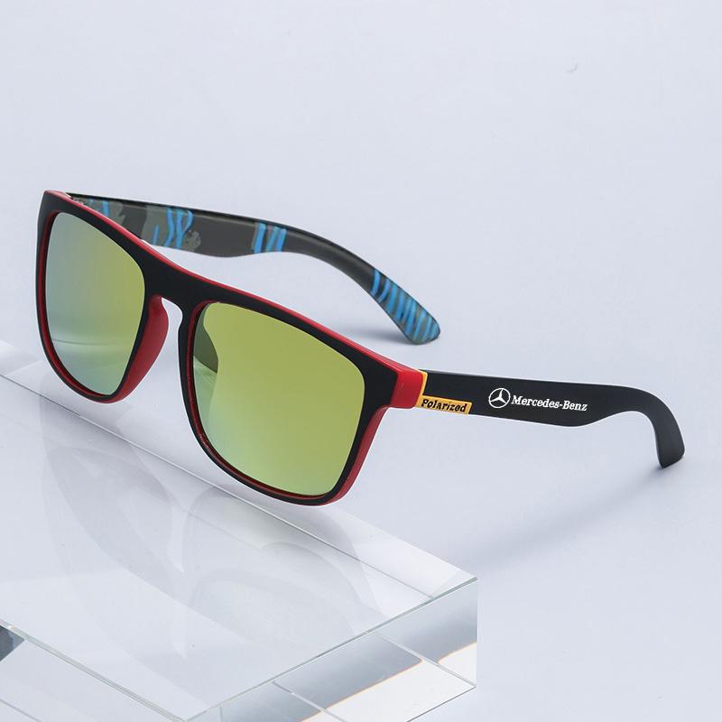 DDE2 Fashion Vintage Square Polarized Sunglasses Driving Fishing Sun Glasses Driver's Eyewear UV For Mercedes Benz AMG W205 CLK GLA