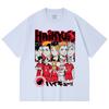 230 g/m² 100% Baumwolle Haikyu V8 Nekoma High Druck Unisex Schweres Baumwoll-T-Shirt