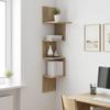 Wall Shelf Wall Mount Brown 32 x 21 x 107 cm Particleboard