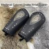 Halloween Medieval Arm Bracer with Embossed Pattern Adult Role Play Renaissances Pirate Knight PU Pirate Wristband